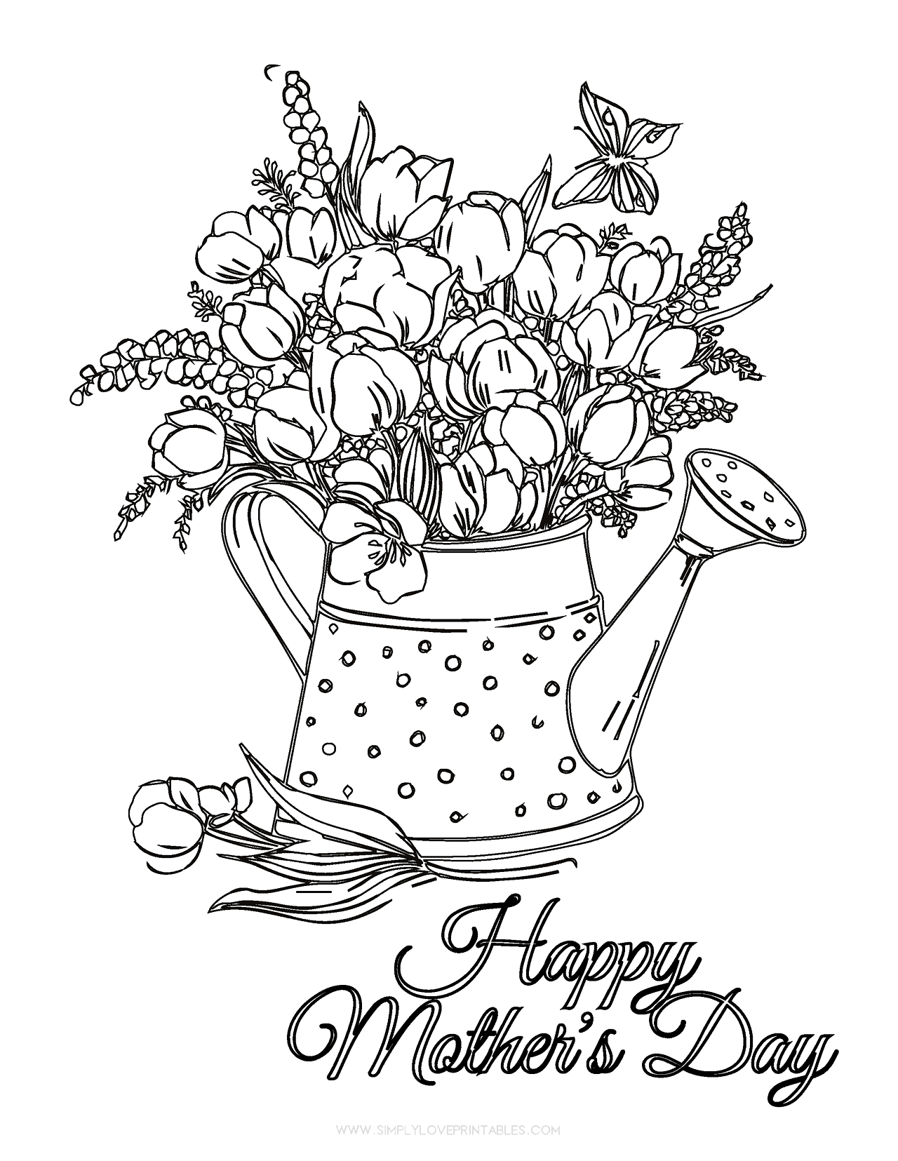 Free Printable Mothers Day Coloring Pages