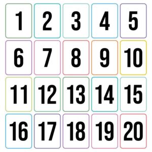 Free Numbers Printables 1 To 20