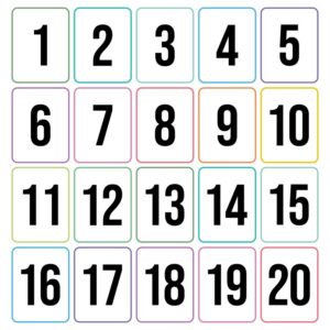 Free Numbers Printables 1 To 20