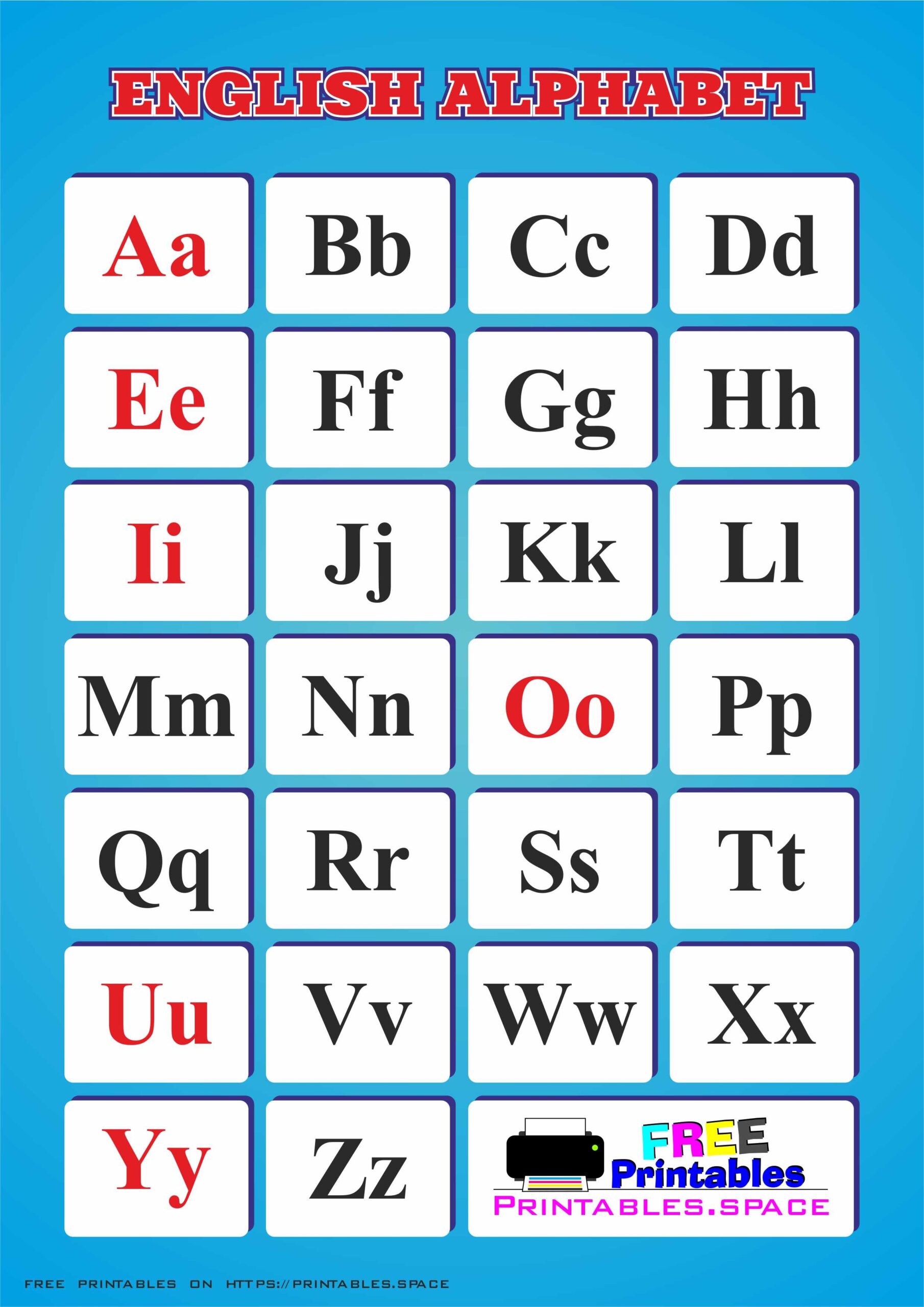 Free Printable Alphabet Letters With Pictures