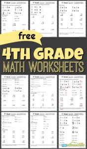 FREE Printable 4th Grade Math Worksheets Pdf 4th Grade Math