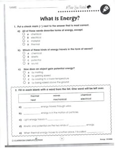 Free Printable 6th Grade Science Worksheets Kidsworksheetfun