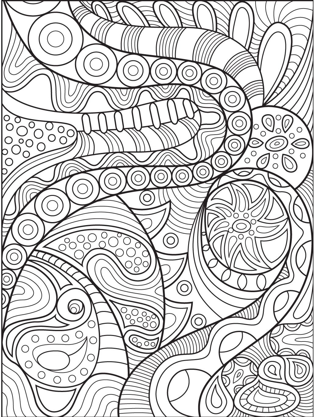 Free Printable Abstract Coloring Pages For Adults