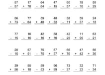 Free Printable Addition And Subtraction Worksheets