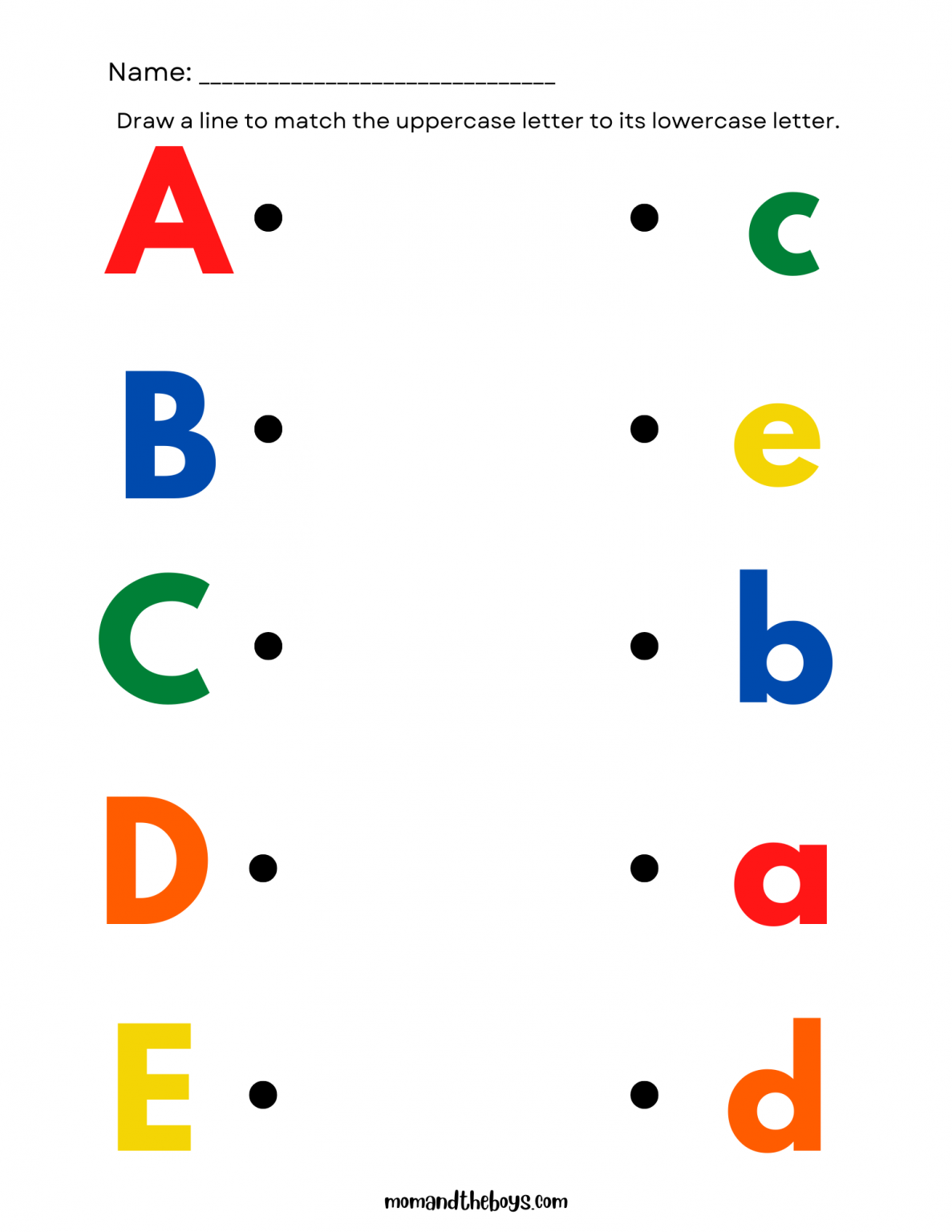 Free Printable Alphabet Activity Worksheets For Preschoolers Letter 