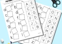 Cut And Paste Alphabet Match Free Printable