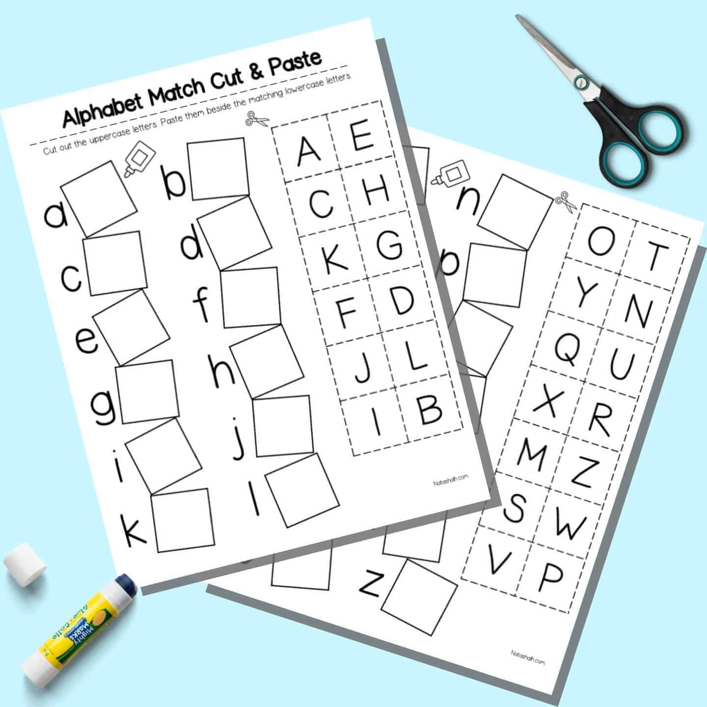 Free Printable Alphabet Matching Sheets