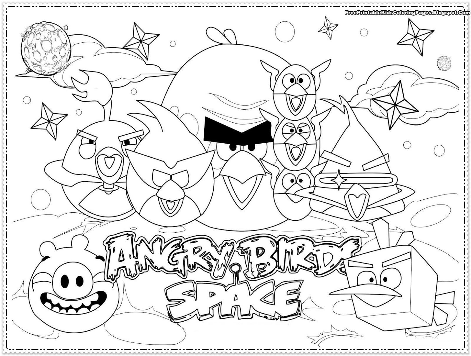 Free Printable Angry Birds Coloring Pages