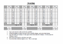Free Printable Attention To Detail Test