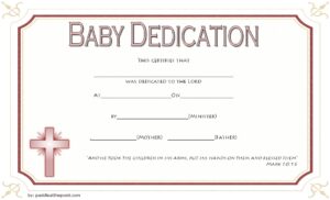 Free Printable Baby Dedication Certificate Printable Templates By Nora