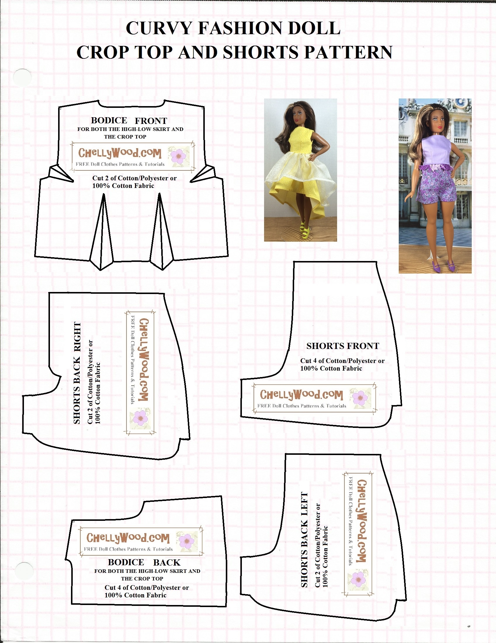 Free Printable Barbie Clothes Patterns
