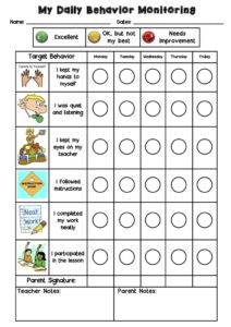 Free Printable Behavior Management Behavior Chart Behavior Charts Can