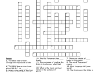 Free Printable Bible Crossword Puzzles For Adults