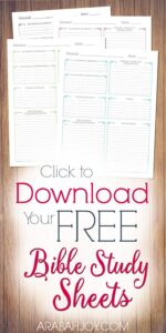 Free Printable Bible Study Guides For Women