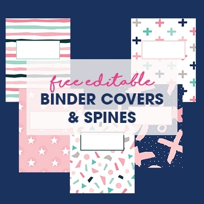 Free Printable Binder Cover And Spine