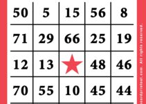 Free Printable Large Print Bingo Cards