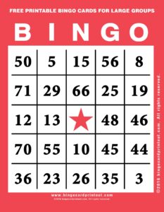 Free Printable Bingo Cards For Large Groups BingoCardPrintout