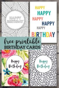Free Printable Birthday Cards
