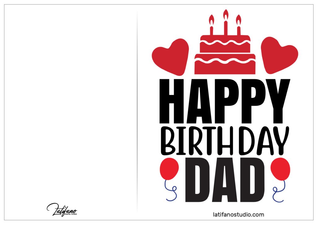 Free Printable Birthday Cards For Dad PDF Birthday Cards