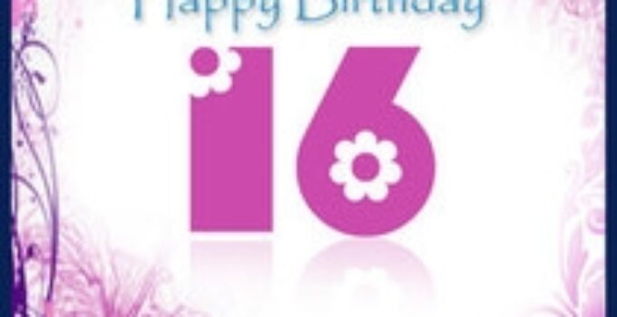 Free Printable Sweet 16 Birthday Cards