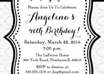 Free Printable Black And White Birthday Invitations