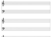 Blank Sheet Music For Piano Free Printable
