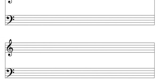 Blank Sheet Music For Piano Free Printable