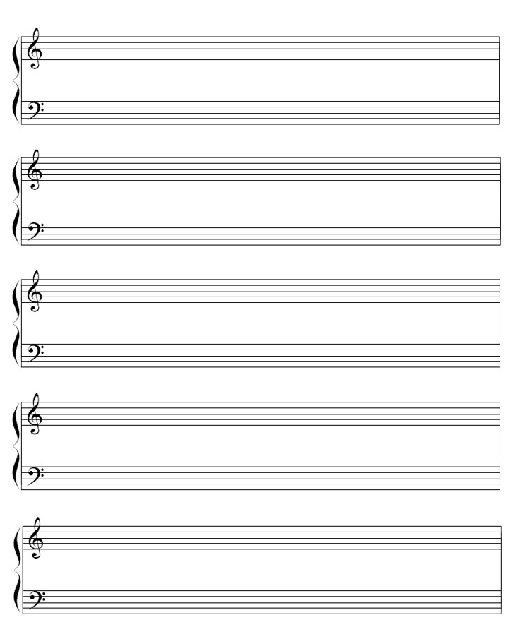 Free Printable Blank Sheet Music
