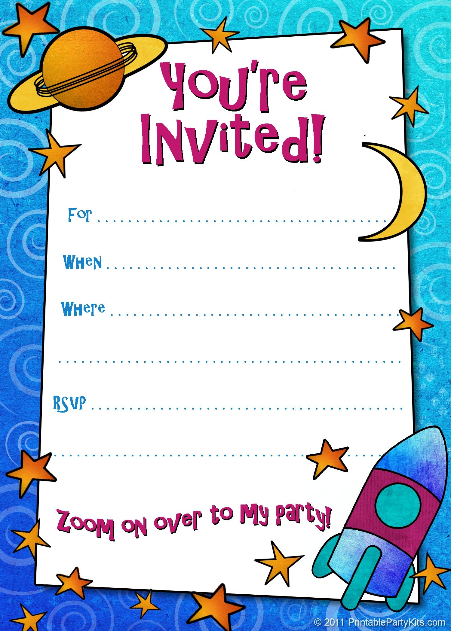 Free Printable Boys Birthday Party Invitations Birthday Invitation 