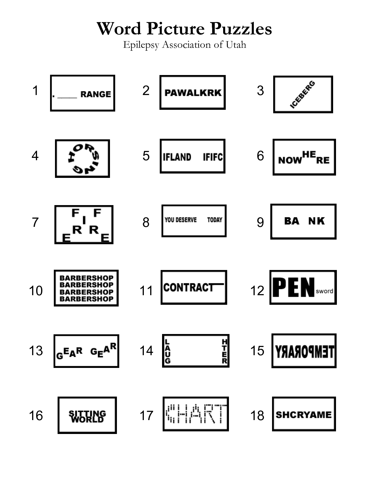 Free Printable Brain Teasers Adults Free Printable A To Z