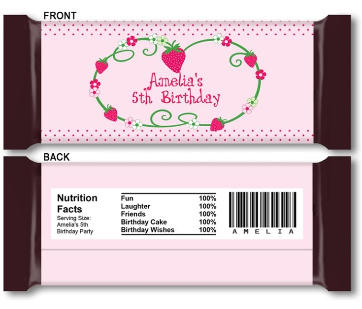 Free Printable Candy Bar Wrappers Printable Calendars AT A GLANCE