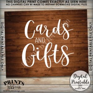 Free Printable Cards And Gifts Sign