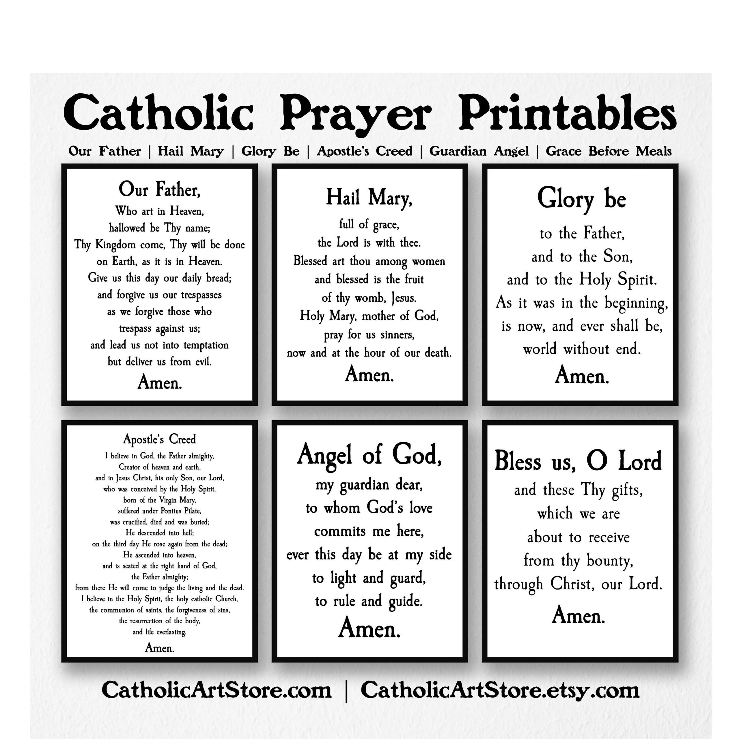 Free Printable Catholic Our Father Prayer