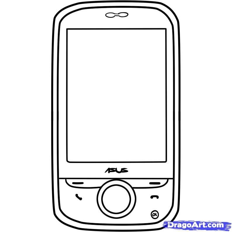 Free Printable Cell Phone Coloring Pages