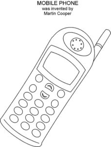 Free Printable Cell Phone Coloring Pages