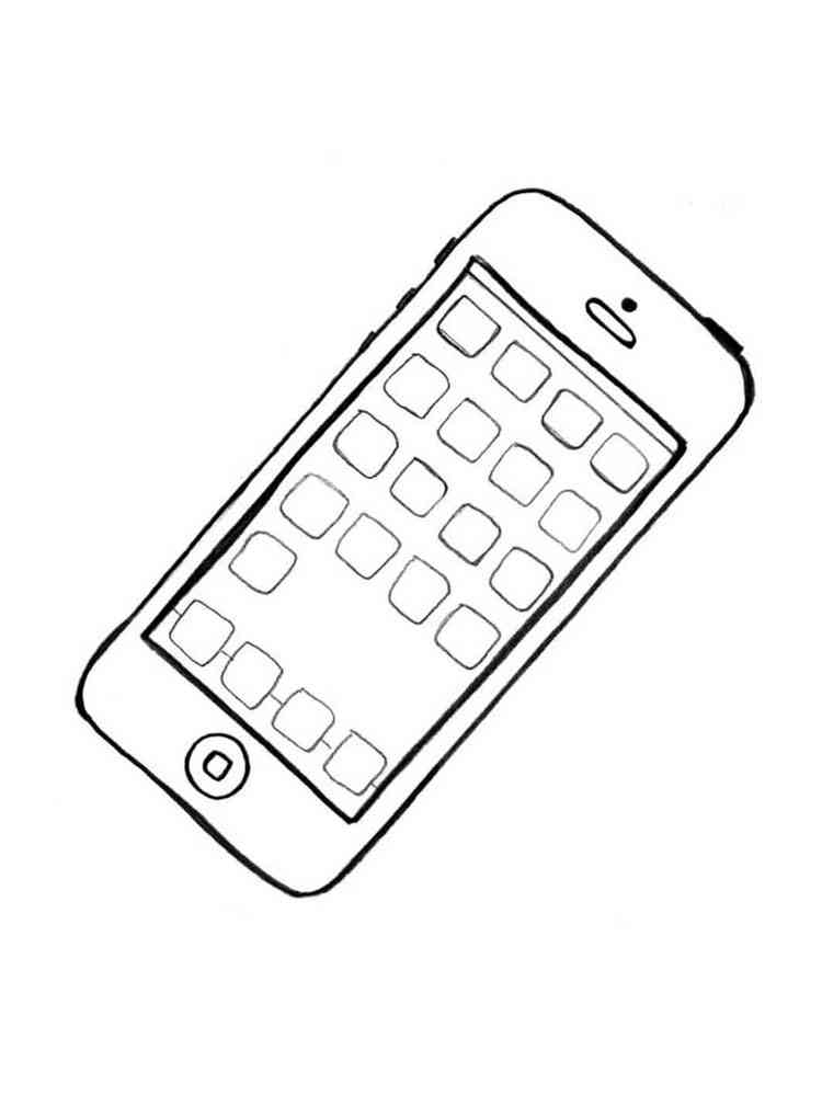 Free Printable Cell Phone Coloring Pages