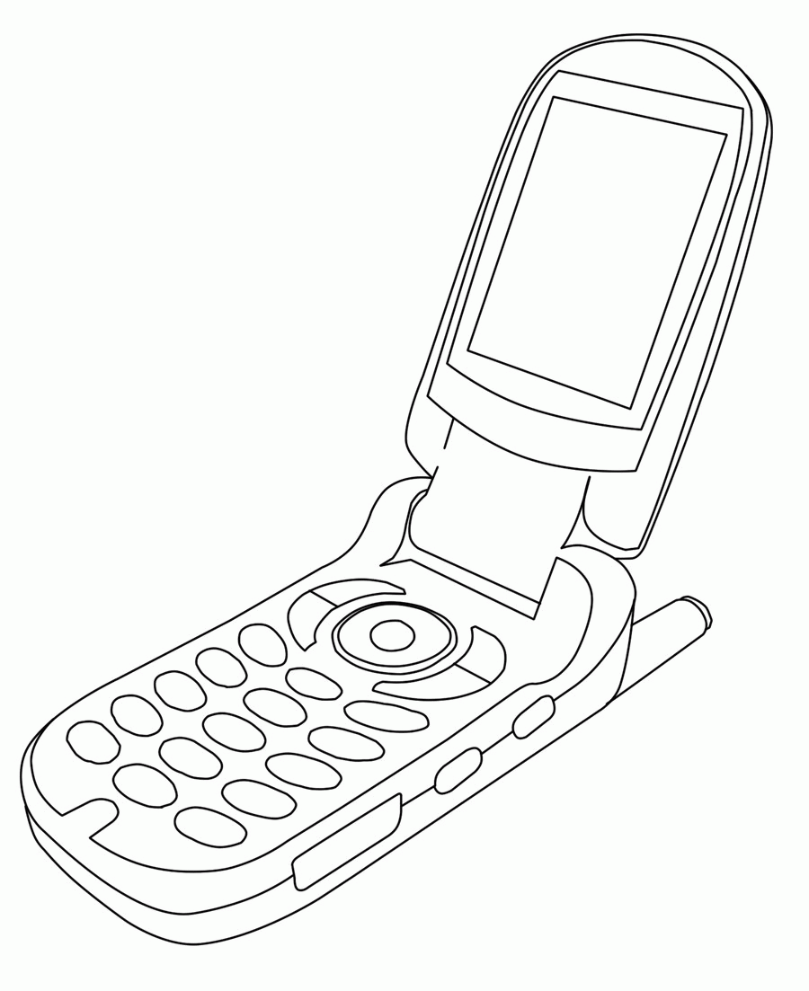Free Printable Cell Phone Coloring Pages