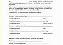 Free Printable Child Medical Consent Form