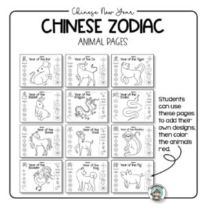Free Printable Chinese Zodiac Animals