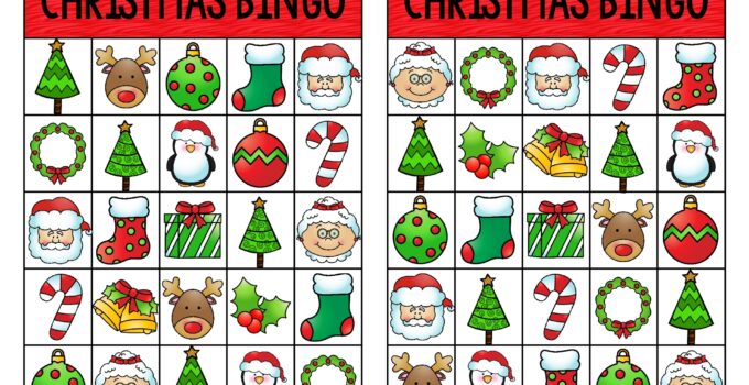 Free Printable Bingo Cards For Christmas