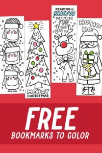 Free Printable Christmas Bookmarks To Color Printable New Year Banners