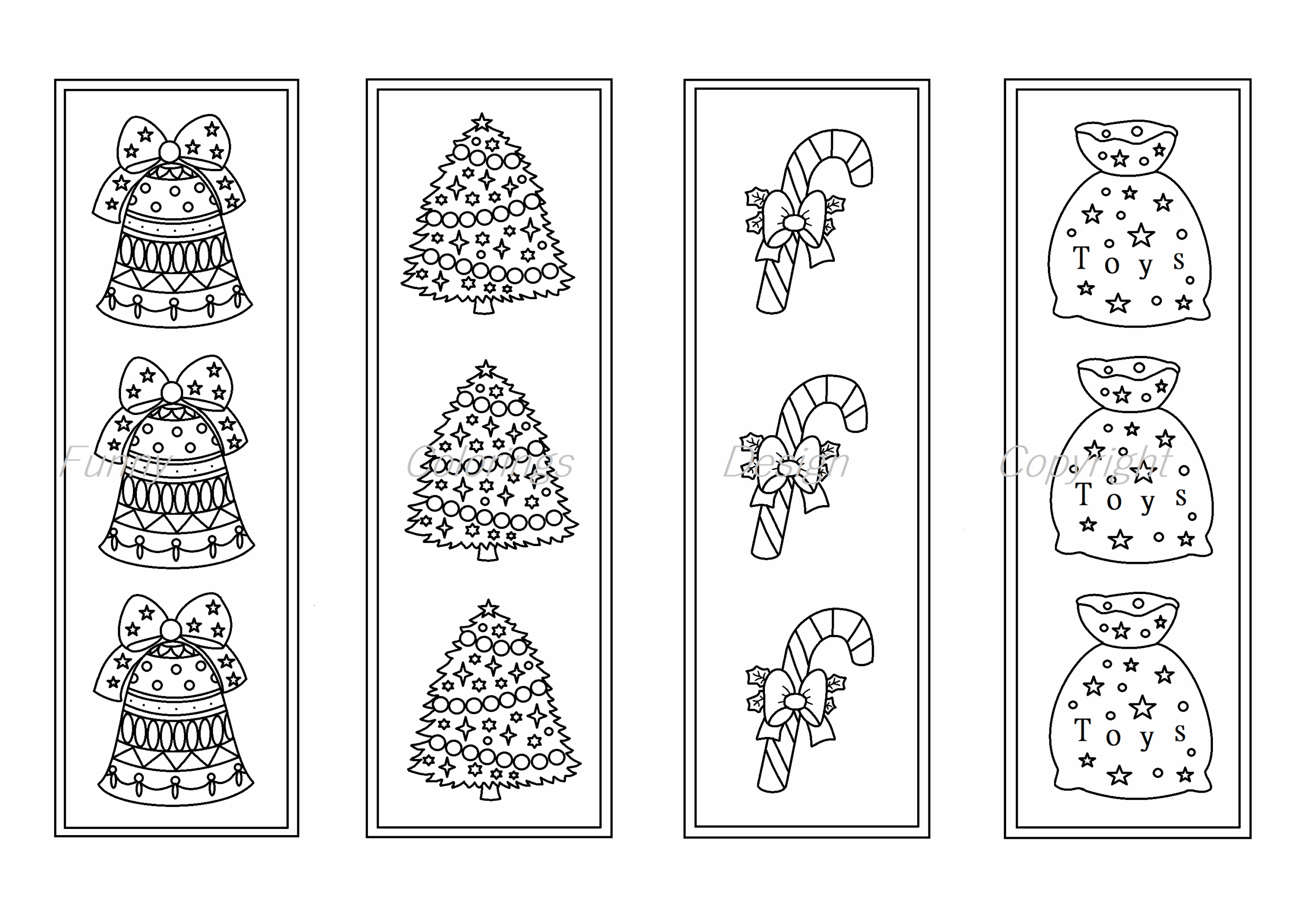 Free Printable Christmas Bookmarks To Color Printable Word Searches