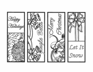 Free Printable Christmas Bookmarks To Color Printable Word Searches