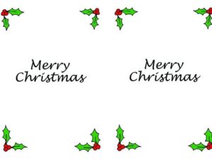 Free Printable Christmas Card Inserts