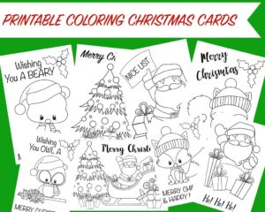 Free Printable Christmas Cards To Color Printable Templates
