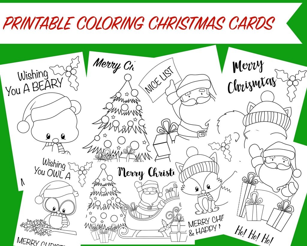 Free Printable Christmas Cards To Color Printable Templates
