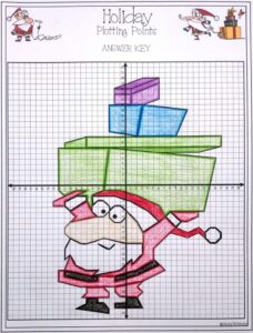 Free Printable Christmas Coordinate Graphing Worksheets Printable
