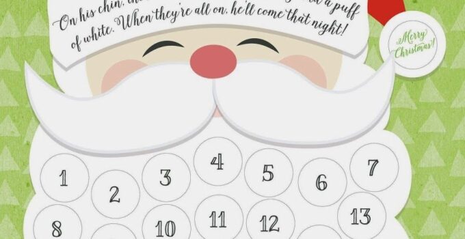 Free Printable Christmas Countdown Calendar Printable