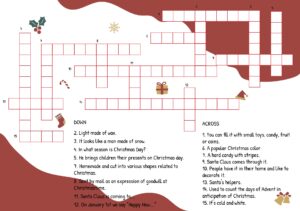 Free Printable Christmas Crossword Puzzles For Adults Crossword