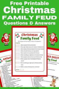 Free Printable Christmas Family Feud Questions Answers Game Happy